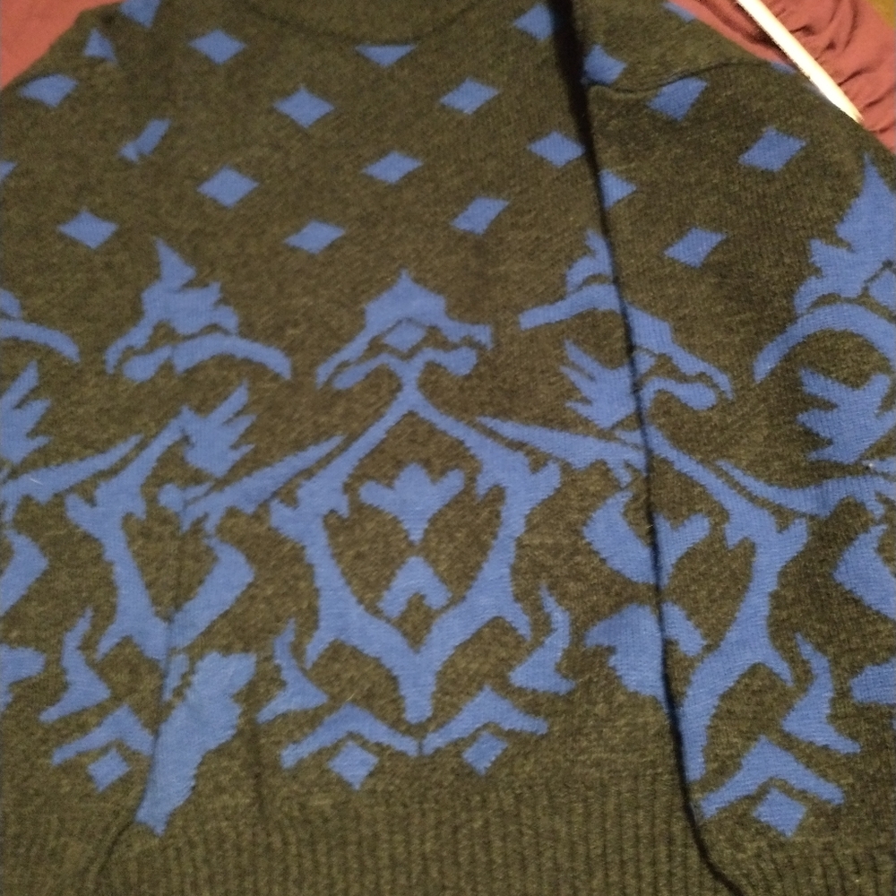 Vintage Koman Men's Sweater XL Crazy Pattern